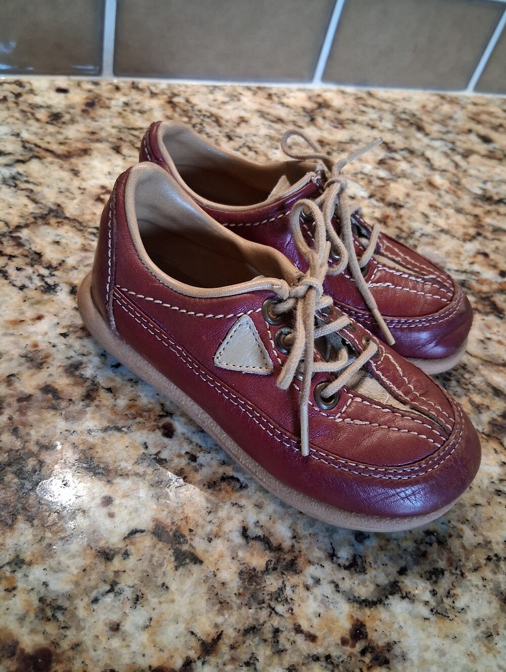 Vintage 70's Leather BUSTER brown BOHO hippie Childs Shoes Unisex 6.5